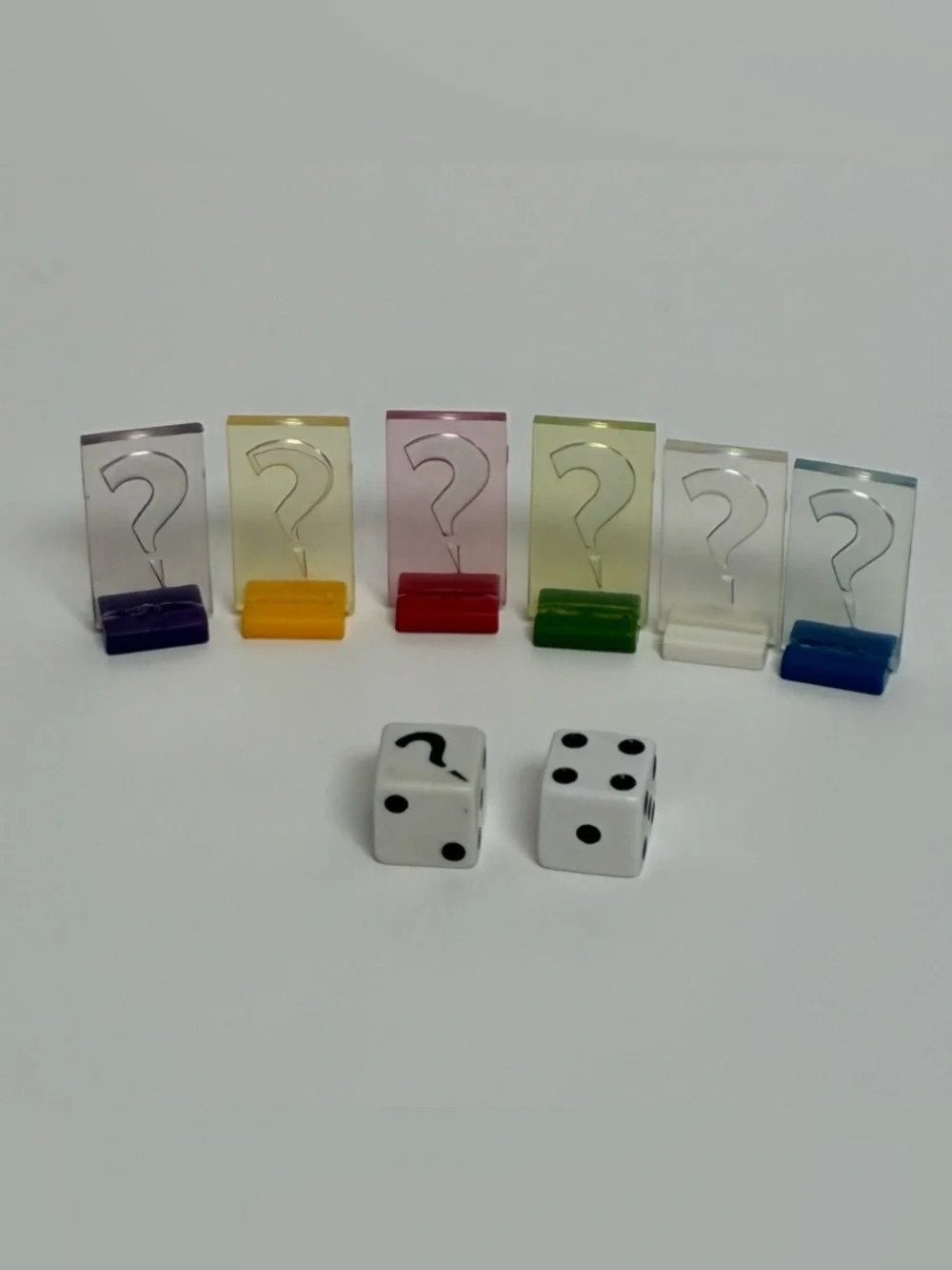 CLUE Discover the Secrets 2008 Replacement Set of 6 MOVERS 2 DICE